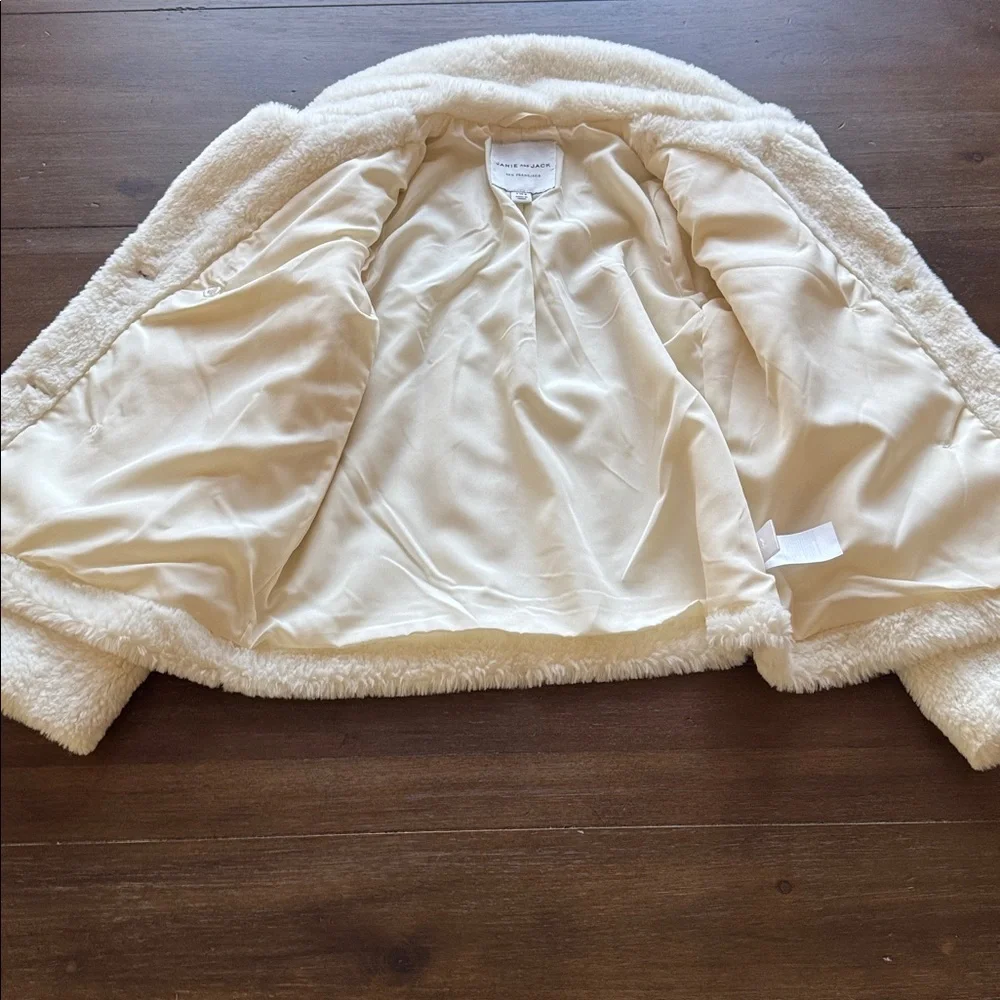 Size 7 to 8 Janie and Jack FAUX FUR Sherpa coat